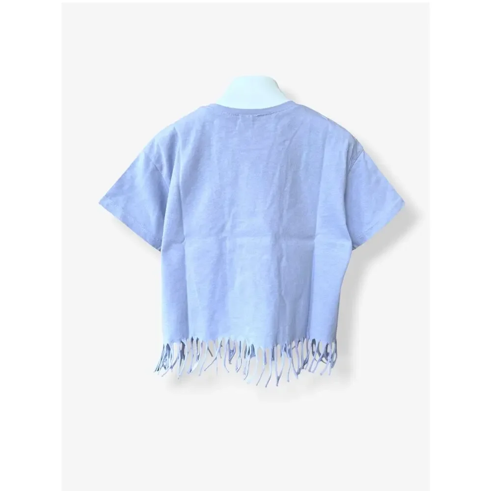 Zara Floral Shorts, Hoodie, Embroidered Fringed T-Shirt Set Size 5T Lavender